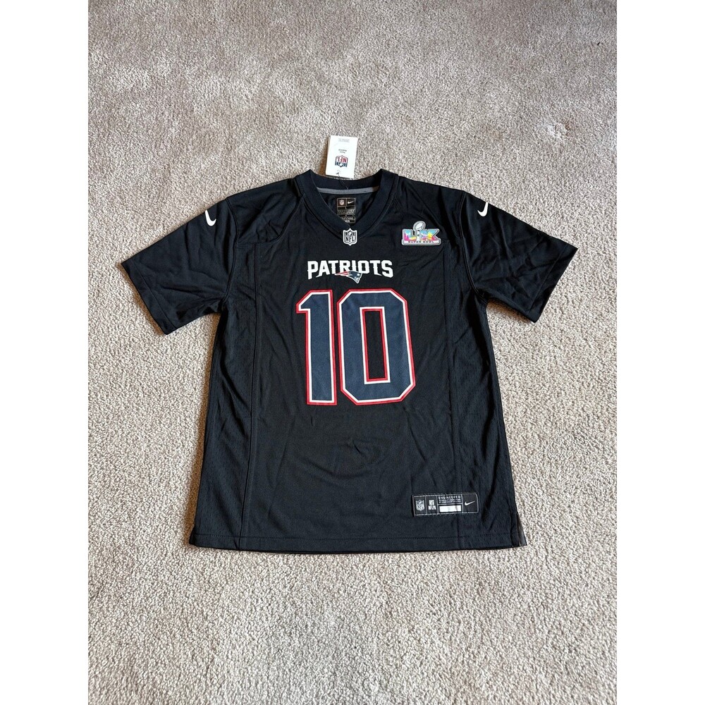 Drake Maye New England Patriots Nike Super Bowl Youth NWT Jersey Size Large